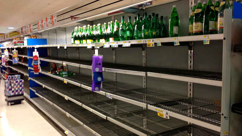 Illustration for article titled Shoppers In Sandy's Path Leave Behind Cheese, Pretzels, And Sparkling Water